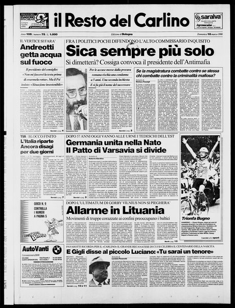 Il Resto del Carlino : giornale dell'Emilia